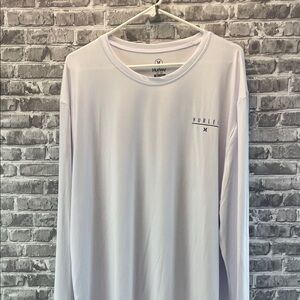 Hurley Men's 
White Long Sleeve Tee‎